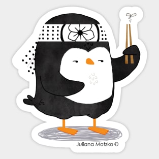 Karate Penguin 2 Sticker